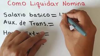 Como LIQUIDAR NOMINA ejercicio paso a paso [upl. by Hoopen261]