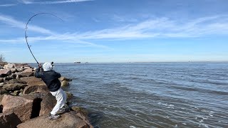 My Favorite Bank fishing spot on Galveston Island [upl. by Tynan]