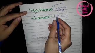 Hypothalamus And Pituitary gland hormone tricks and mnemonics Neuroanatomy 1 [upl. by Enneibaf]