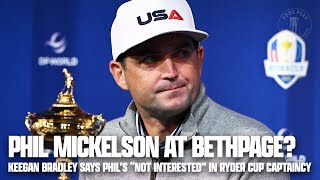 Phil Mickelson quotNot Interestedquot In Becoming a Ryder Cup Assistant Captain [upl. by Sass]