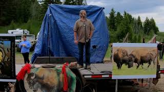 Mike Mease CoFounder Buffalo Field Campaign White Buffalo Calf Ceremony [upl. by Brightman615]