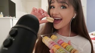 ASMR  Eating Macarons eatingmouth sounds [upl. by Notxed287]