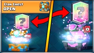 CLAN CHEST OPENING IN CLASH ROYALE  TIER 10 MAXED CLAN CHEST  LUCKIEST CHEST OPENING [upl. by Asillem759]