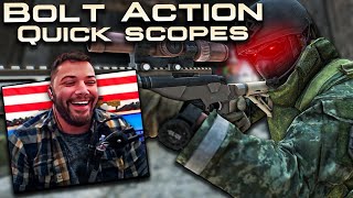 Taking The QUICK SCOPE Bolt Action to RESERVE  Escape From Tarkov [upl. by Cirdnek742]