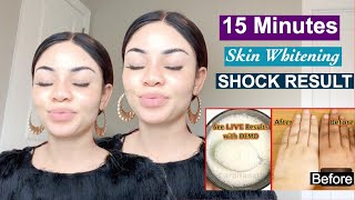 15 Minutes Instant Skin Whitening  DIY Home Remedy SHOCKING RESULT  Foaming Facial Bleach [upl. by Olemrac]