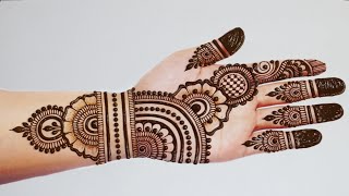 नवरात्रि स्पेशल Easy Stylish mehndi design Mehndi designs Simple Mehandi design Mehandi ka design [upl. by Aninad]