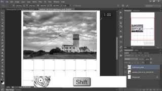 Making An Easy Photo Calendar in Photoshop [upl. by Augy]