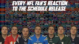 Every NFL Fans Reaction to the Schedule Release [upl. by Juditha]