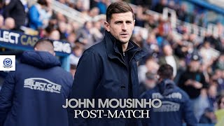 John Mousinho postmatch  Reading 23 Pompey [upl. by Eppie]