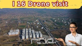 I 16 Drone view  I16 Developments Updates  Last CDA Sector  PHA flats  I 16 plots for sale [upl. by Vick]