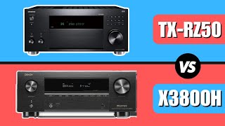 Onkyo TXRZ50 vs Denon X3800H  Which One is Better [upl. by Nrehtak]