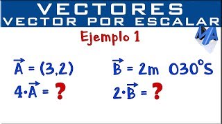 Multiplicación de un vector por un escalar  Ejemplo 1 [upl. by Brigg]