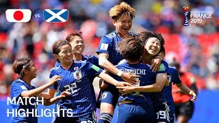 Japan v Scotland  FIFA Women’s World Cup France 2019  Match Highlights [upl. by Nysa]