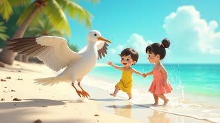 ALBATROSS BEACH CLEAN  UP  KIDS MORAL STORY  EXCLUSIVE ENVIRONMENTAL RESPONSIBILITY IN ENGLISH 🌊 [upl. by Siberson]