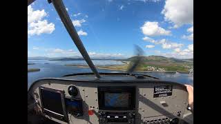 Approach and Landing at ObanConnel Airport  Van’s RV6 [upl. by Barnebas]