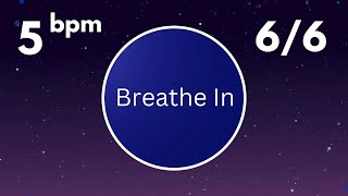 Coherent Breathing Timer  5 Breaths Per Minute  6 Seconds in  6 Seconds Out  With Bells [upl. by Blanchard]