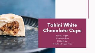 Quick and Easy Tahini White Chocolate Cups [upl. by Eetnwahs578]