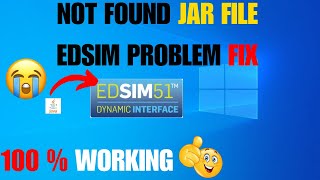 Jar File not opening in Edsim fix 100  windows 71011 [upl. by Donelson]