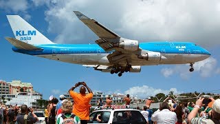 ATERRIZAJES ESPELUZNANTES EN LA ISLA DE SAINT MAARTEN [upl. by Aniluap475]