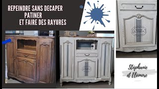 repeindre sans décaper patiner et faire des rayures [upl. by Ezaria553]