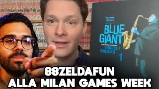 DARIO MOCCIA reagisce A 88ZELDAFUN ALLA MILANO GAMES WEEK [upl. by Nodarb]