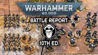 VANQUISHERS Astra Militarum Vs Raven Guard  10th Edition Battle Report  Warhammer 40000 [upl. by Akinuahs]