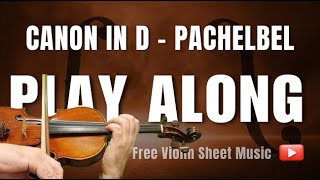 CANON IN D  BEGINNER VIOLIN  PLAY ALONG [upl. by Houghton]