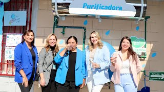 Grupo AlEn e Isla Urbana inauguran Néctar de Nube Sistema Purificador de Agua Pluvial [upl. by Artenek]