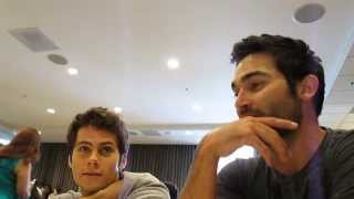 Teen Wolf Interview Dylan OBrien and Tyler Hoechlin Talk Season 3 At San Diego Comic Con 2013 [upl. by Seiter]