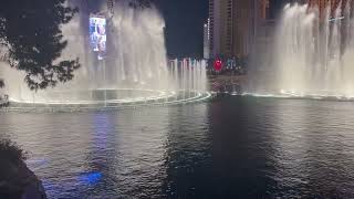 Bellagio Fountain Water Show at Night  Las Vegas Strip September 19 2024 [upl. by Conroy]