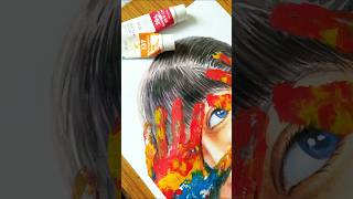 Play with colour 🎨🖌️ art painting satisfiyingart shots youtubeshorts creative [upl. by Calabresi]