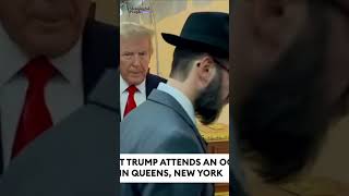 Donald Trump puts coin in charity box before entering the Ohel of the Lubavitcher Rebbe israel [upl. by Troy]