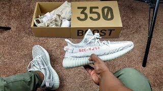 IM NOT SELLING THESE YEEZY V2 quotBLUE TINTquot ON FEET [upl. by Azila]