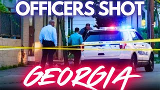 OFFICERS SHOT Dekalb County CRIME SCENE Georgia LIVE [upl. by Avenej126]