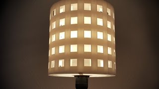 3Dprintable lampshade for standard light fixture concentric perforated shading walls [upl. by Lledniw]