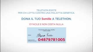 Dona il tuo 5 per mille a Telethon [upl. by Akfir]