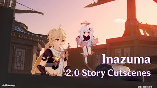 Genshin Impact ver 20  Inazuma All Story Cutscenes 4K [upl. by Ytiak884]