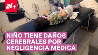 Exigen justicia para menor con daño cerebral por negligencia médica  N [upl. by Ecahc528]