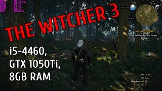 The Witcher 3  HIGH SETTINGS NO HAIRWORKS AA SSAO FPSampTEMP TEST i54460 GTX 1050 Ti 8GB RAM [upl. by Africa]