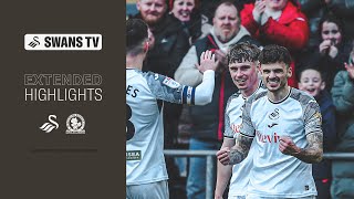 Swansea City v Blackburn Rovers  Extended Highlights [upl. by Nedyah]