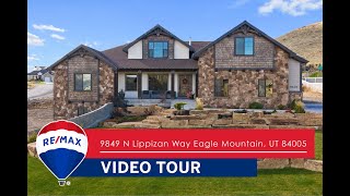 Custom Home on 1 Acre Eagle Mountain UT  Video Tour [upl. by Aimee]