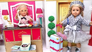 Doll travel routine for vacation Play Dolls [upl. by Tereb]