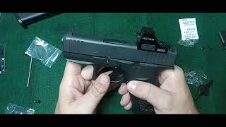 HOLOSUN 407K X2 install video glock 43x mos [upl. by Pironi]