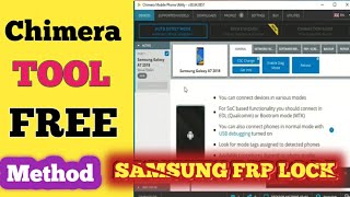 How To install amp Use Chimera Tool For Samsung Galaxy frp Bypass How to Registration Full Details [upl. by Ahel]