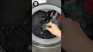 Relaxing Washing Dark Clothes ASMR  Synthetic 30° of Electrolux asmr washingmachine cleantok [upl. by Keheley]