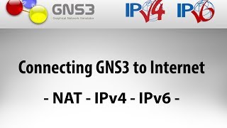 Connecting GNS3 to Internet NAT IPv4 IPv6 [upl. by Hafirahs]