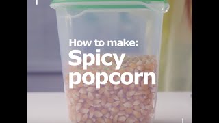 Recept  zelf spicy popcorn maken  IKEA cookingwithparents [upl. by Cary]