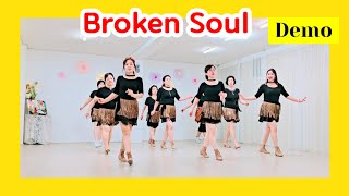 Broken Soul Line DanceImprover [upl. by Serolod]