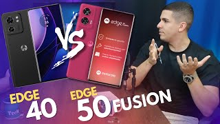 Edge 40 Vs Edge 50 Fusion  QUAL COMPENSA MAIS RESENHA  TecNoob [upl. by Irita]