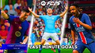 FC 25 UEFA Champion League Round 2  Last Minute Goal Celebrations Pt 1 ⚽💯💯 [upl. by Hung]